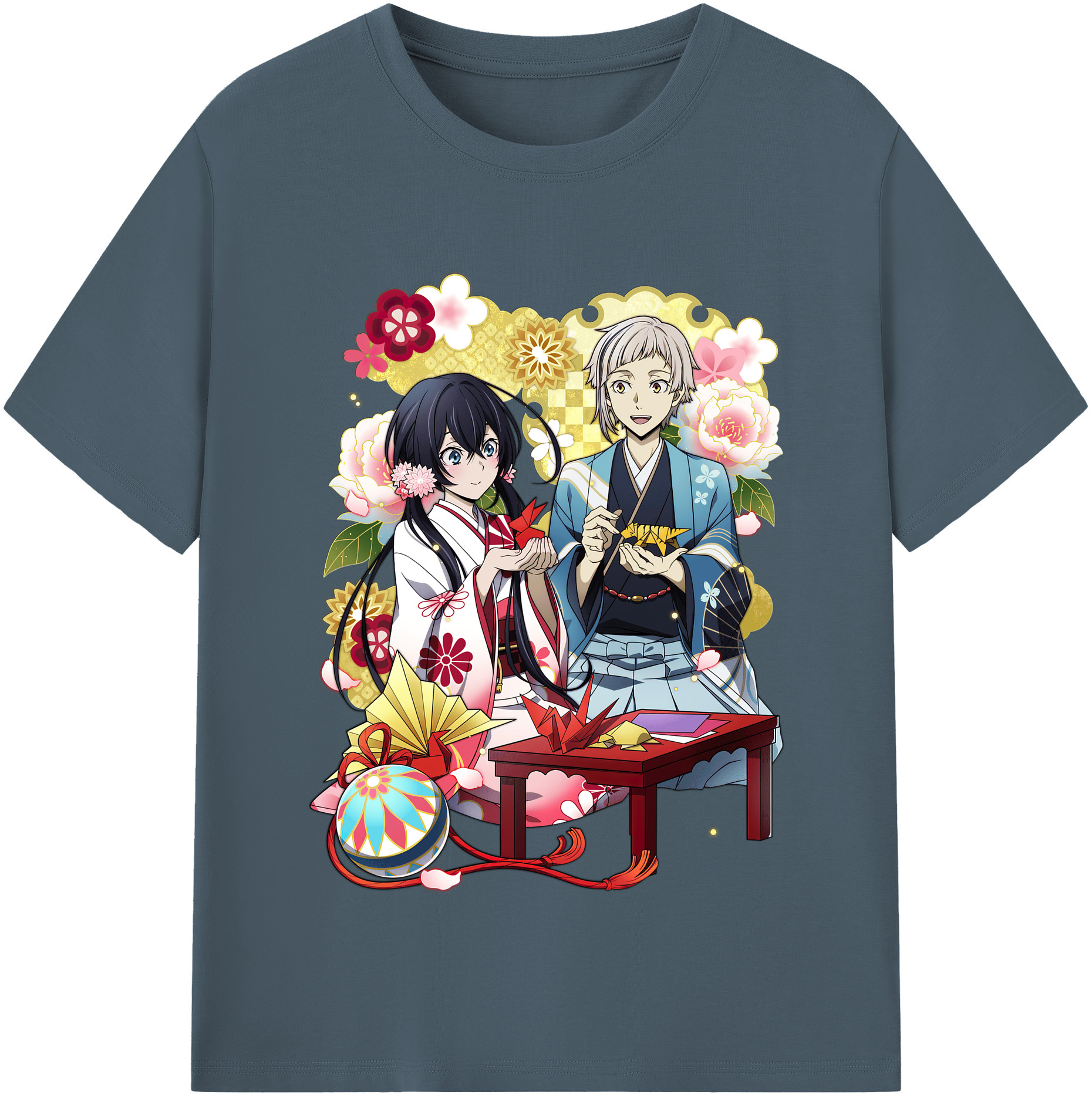 （画像用） 文豪ストレイドッグス Bungo Stray Dogs 綿100％半袖Tシャツ（フロントプリント）